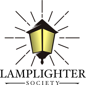 A bright lamp. "Lamplighter Society".